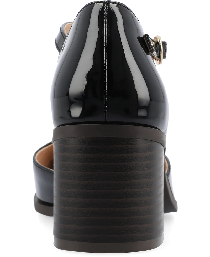 Journee Collection Women's Evangeline Square Toe Pumps