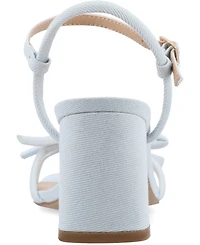 Journee Collection Women's Meryl Bow Block Heel Dress Sandals