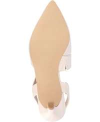 Journee Collection Women's Scarlett Asymmetrical Pointed Toe Pumps