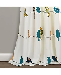 Rowley Birds Light Filtering Window Curtain Panels