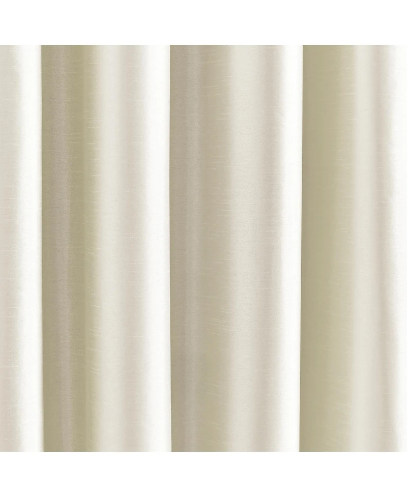 Insulated Grommet 100% Blackout Faux Silk Window Curtain Panel