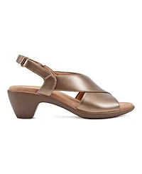 Easy Spirit Women's Chantal Crisscross Low Heel Sandals