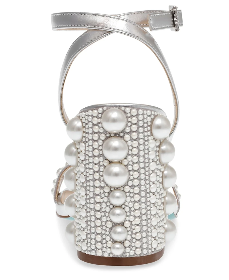 Betsey Johnson Women's Lexi Pearl Evening Sandals