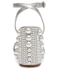 Betsey Johnson Women's Lexi Pearl Evening Sandals