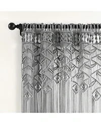 Boho Macrame Leaf Cotton Window Curtain/ Room Divider/Wedding Backdrop/Wall Decor