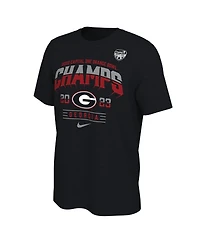 Men's Nike Black Georgia Bulldogs 2023 Orange Bowl Champions Locker Room T-shirt