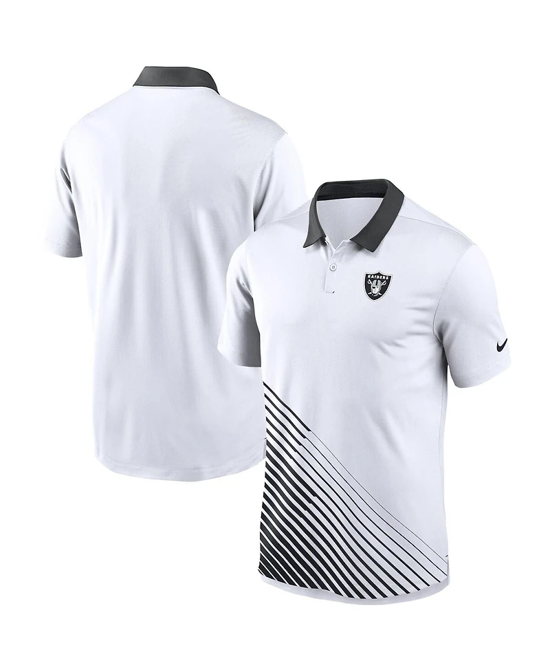 Men's Nike White Las Vegas Raiders Vapor Performance Polo Shirt