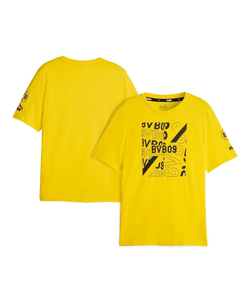 Men's Puma Yellow Borussia Dortmund FtblCore Graphic T-shirt