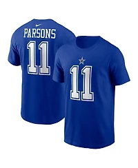Men's Nike Micah Parsons Royal Dallas Cowboys Player Name and Number T-shirt
