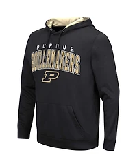 Men's Colosseum Black Purdue Boilermakers Resistance Pullover Hoodie