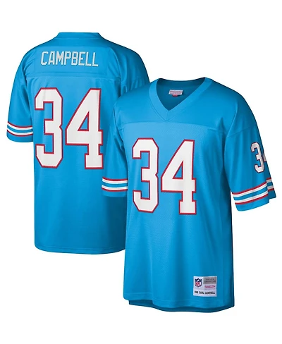Men's Mitchell & Ness Earl Campbell Light Blue Houston Oilers Legacy Replica Jersey