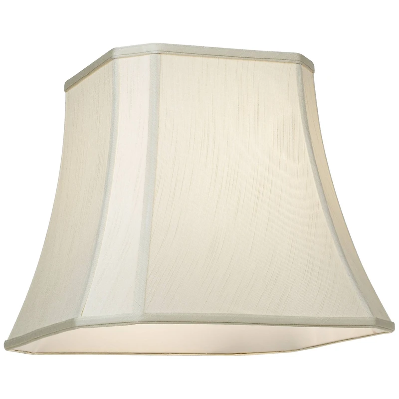 Imperial Shade Creme Medium Square Cut Corner Lamp Shade 10.5" Top x 16" Bot. x 14" Slant x 13.5" High (Spider) Replacement with H