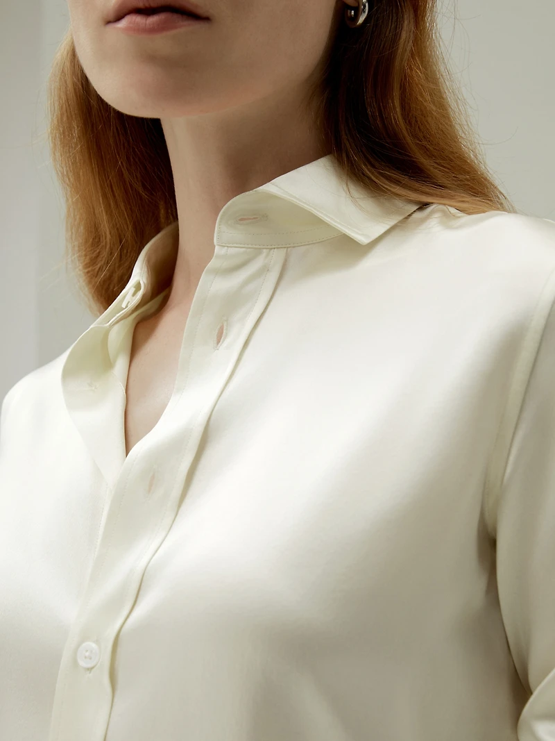 Lilysilk Women's Tailored Button Down Silk Shirt