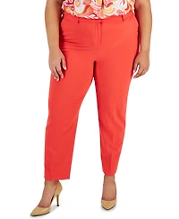 Tahari Asl Plus Classic Mid Rise Ankle Pants