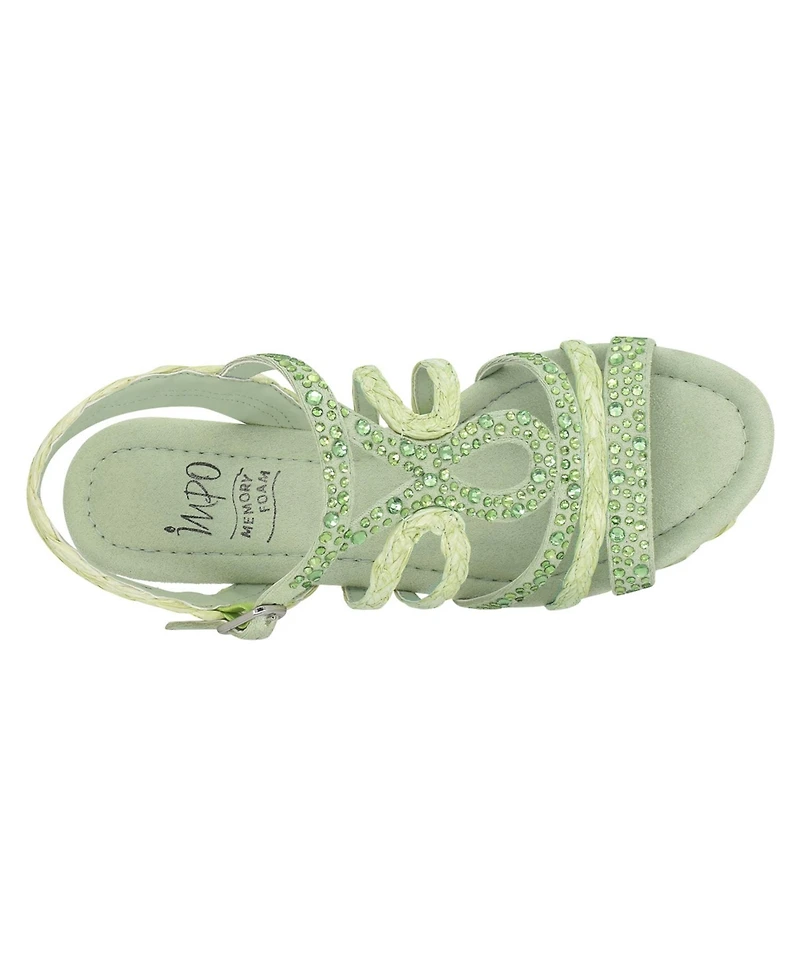 Impo Women's Omalia Raffia Platform Wedge Sandals