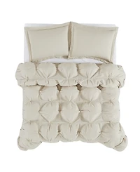 Truly Soft Cloud Puffer 3 Piece Comforter Set, Full/Queen
