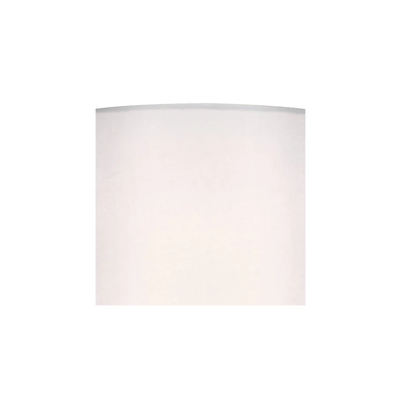 360 Lighting Modern Accent Table Lamp 21" High Brushed Nickel Metal Teardrop White Cylinder Shade for Bedroom Living Room House Bedside Nightstan