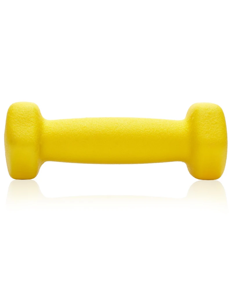 Philosophy Gym Neoprene Dumbbell Hexagon Hand Weights, 1 lb Pair - 2 lb Total