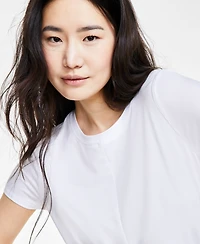 Id Ideology Women's Twist-Front Performance T-Shirt, Created for Macy's