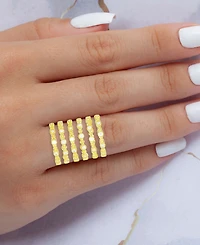 6-Pc. Set Cubic Zirconia Stack Rings 14k Gold-Plated Sterling Silver