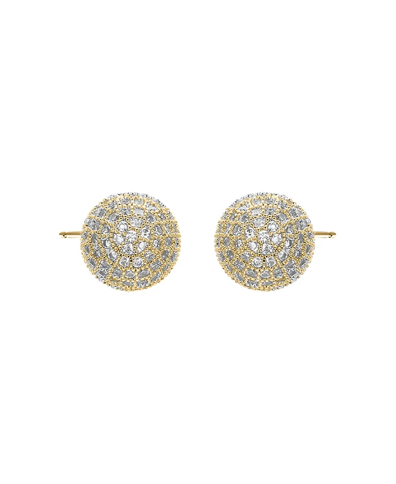 by Adina Eden Pave Ball Stud Earring