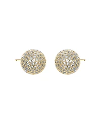 by Adina Eden Pave Ball Stud Earring