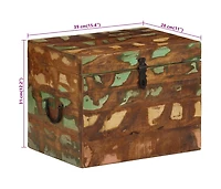 Reclaimed Storage Box Solid Wood