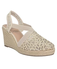 Impo Women's Tuccia Laser Cut Platform Wedge Sandals
