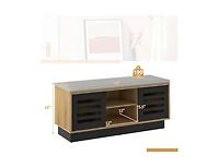 Shoe Bench with 6 Storage Compartments and 3 Adjustable Shelves