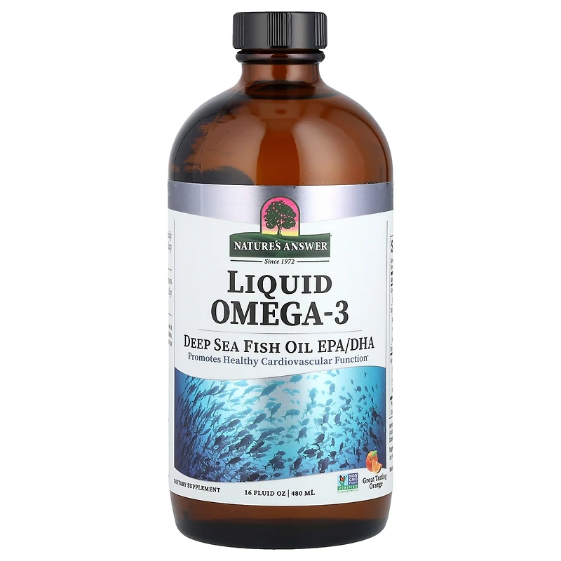 Nature's Answer Liquid Omega-3 Deep Sea Fish Oil Epa/Dha Orange - 16 fl oz (480 ml)