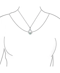 Bling Jewelry Irish Kelly Green Cubic Zirconia Cz Celtic Infinity Love Knot Friendship Heart Claddagh Pendant Necklace Sterling Silver