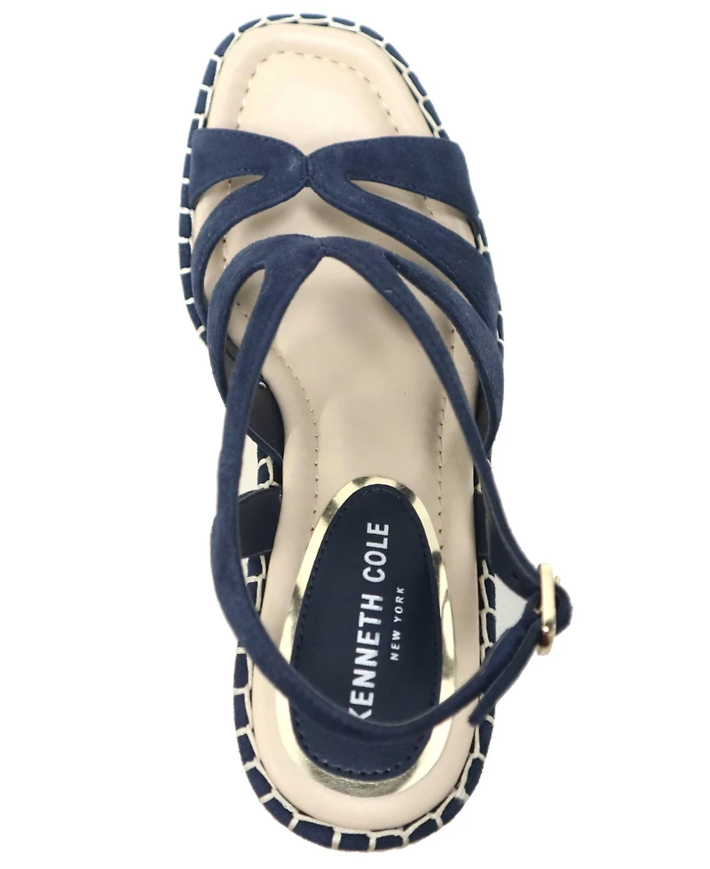 Kenneth Cole New York Women's Solace Espadrille Platform Wedge Sandals