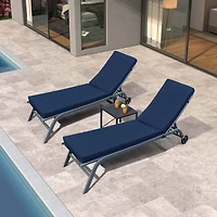 Simplie Fun 2 Pcs Set Outdoor Lounge Chair Cushion Replacement Patio Furniture Seat Cushion