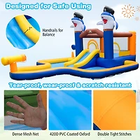7-In-1 Water Slide Park with Splash Pool and Water Cannon without Blower