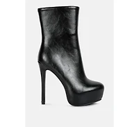 Marsha High Platform Stiletto Ankle Boots