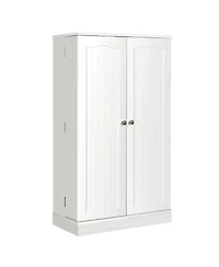 17-Tier Kitchen Pantry Cabinet with 2 Doors and 6 Adjustable Shelves