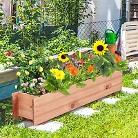 Wooden Decorative Planter Box for Garden Yard and Window