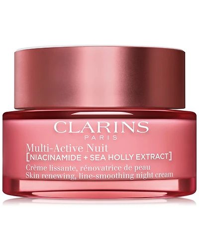 Clarins Multi-Active Night Moisturizer For Lines, Pores & Glow With Niacinamide, 1.7 oz.