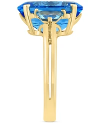 Effy Blue Topaz Octagon & Trapezoid Baguette Statement Ring (9 ct. t.w.) in 14k Gold