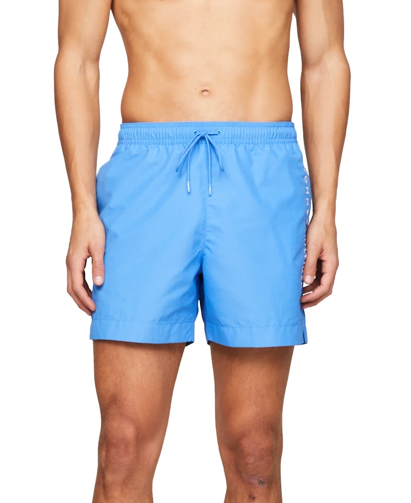 Tommy Hilfiger Men's Drawstring Logo 7" Swim Trunks