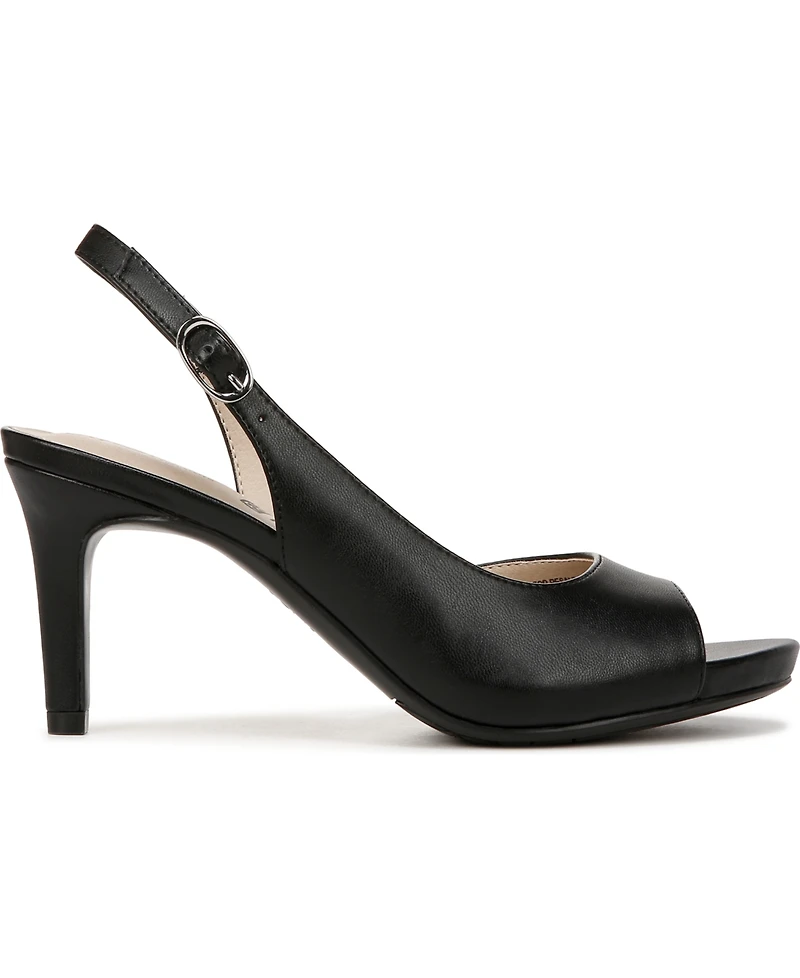 LifeStride Women's Teller 2 Slingback Peep Toe Pumps