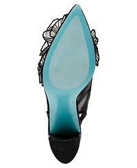 Betsey Johnson Women's Petra Flower Applique Slingback Pumps