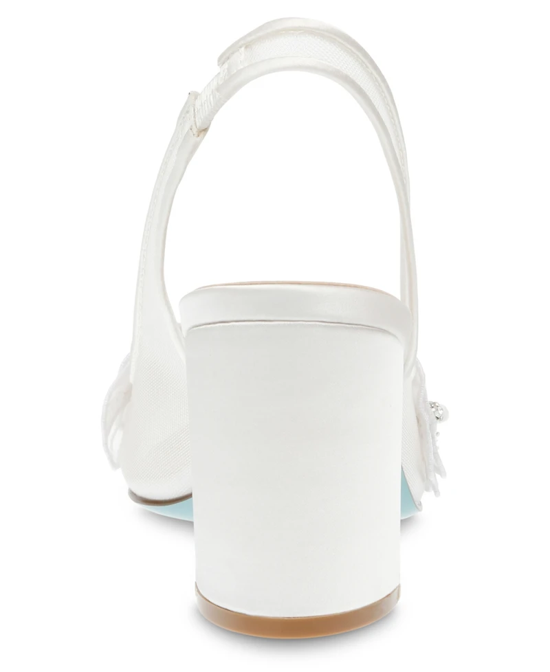 Betsey Johnson Women's Petra Flower Applique Slingback Pumps