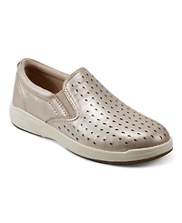 Earth Women's Nel Laser Cut Round Toe Casual Slip-On Sneakers