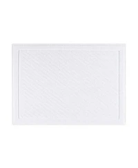 Host Home Cotton Bath Rug Stylish Textured Woven Design Slip Resistant Backing 5 Color Options 17x24