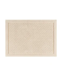 Host & Home Cotton Bath Rug, Stylish Textured Woven Design, Slip Resistant Backing, 5 Color Options