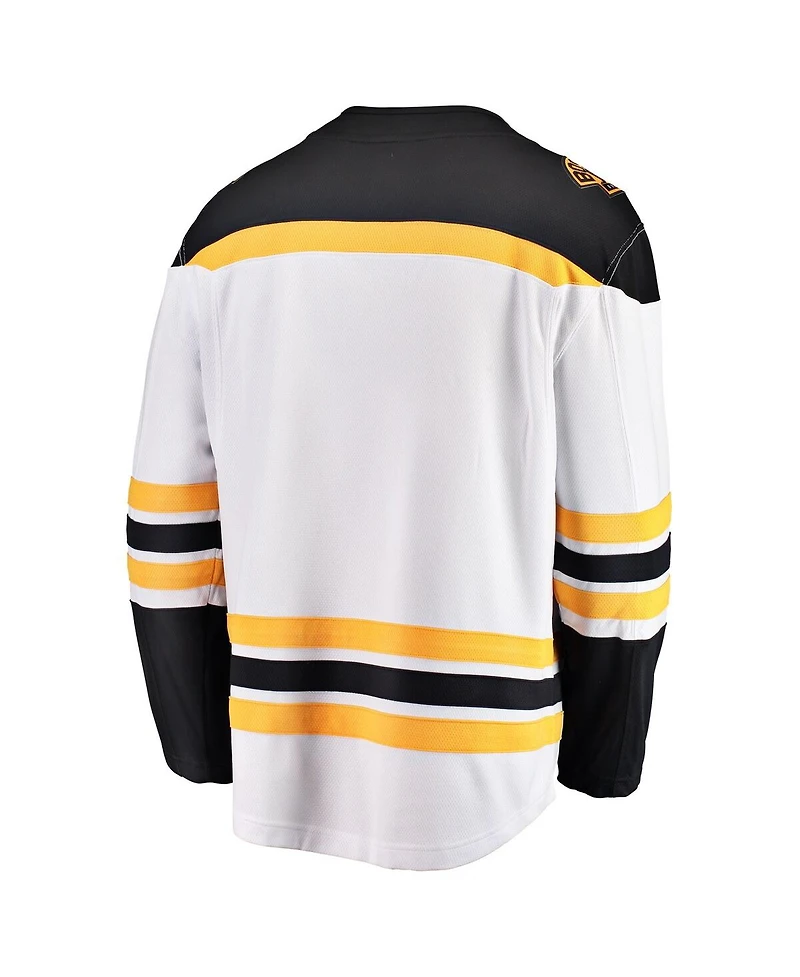 Men's Fanatics White Boston Bruins Breakaway Away Jersey
