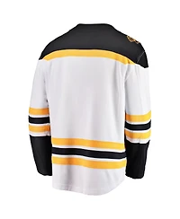 Men's Fanatics White Boston Bruins Breakaway Away Jersey