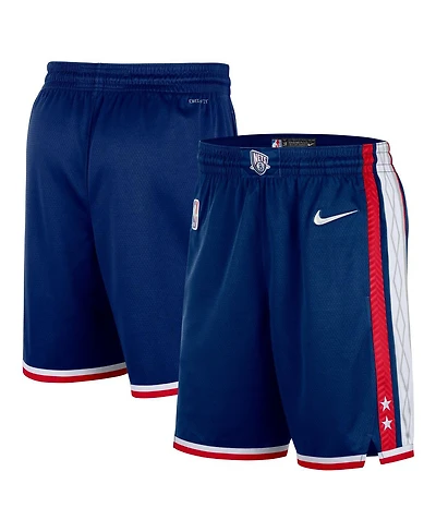 Men's Nike Navy Brooklyn Nets 2021/22 City Edition Swingman Shorts