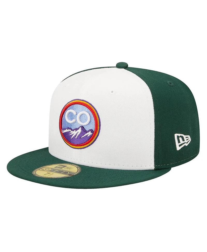 Men's New Era White Colorado Rockies 2022 City Connect 59FIFTY Fitted Hat